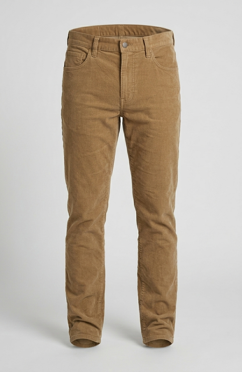 Men's Heritage Slim-Straight Corduroy Trousers – Toffee